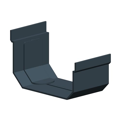 4Home&Garden | Einzelteile Dachrinnensystem RG 95 Typ 275 Fallrohr DN 60 | Kunststoff PVC Anthrazit | Verbinder Stutzen Rinnenhalter (Rinnenverbinder) von 4 Home & Garden