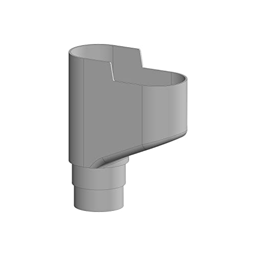 4Home&Garden | Universalstück zur Fallrohr Zusammenführung Weiß | Dachrinnensystem 60 mm Typ250 Fallrohr DN 60 von 4 Home & Garden