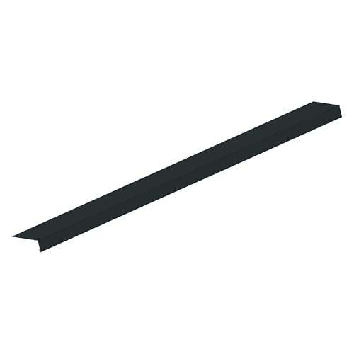 Rinneneinhang Rinneneinhangblech Aluminium Anthrazit 200cm | Dachblech Traufblech Tropfkante Winkelblech (B-Ware) von 4 Home & Garden