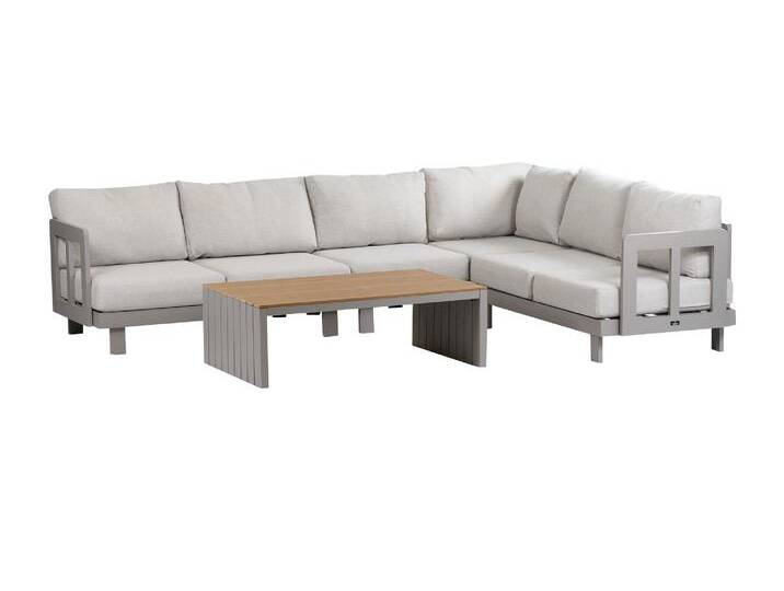 Ecklounge-Set Tulum 5-teilig Camel von 4 Jahreszeiten Gartenmöbel