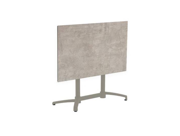 Klappbarer Terrassentisch Gent 120 x 70 cm Sand von 4 Jahreszeiten Gartenmöbel
