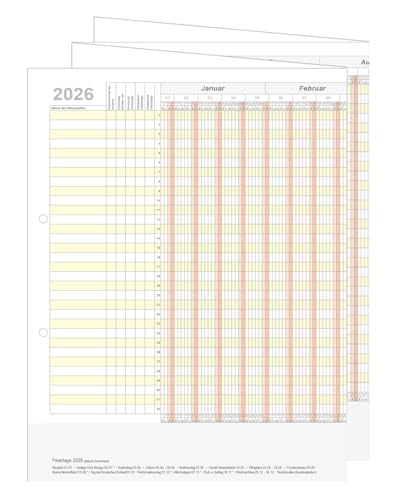 Personalplaner - Holyplan 2026 - Kalender für 32 Mitarbeiter/Personen/Objekte Personalplaner - Holyplan 2026 - Kalender für 32 Mitarbeiter/Personen/Objekte von 4-prints