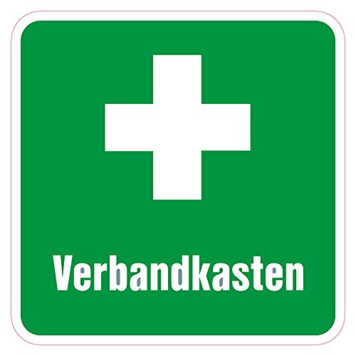Verbandkasten Aufkleber - grün - 10 cm - Vinylaufkleber (1) von 4-prints
