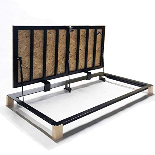 Bodenluke schachtabdeckung 80 cm x 140 cm "H" - mit OSB-Platte für Holz- und Parkettböden von 4