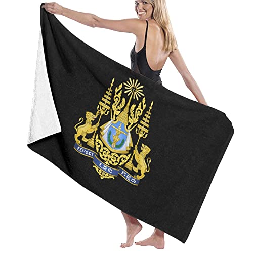 403 Strandtuch Königliches Wappen Von Kambodscha Sandfreiem Handtuch Tragbares Campinghandtuch Weich Badehandtuch Für Yoga Reisen Outdoor von 403