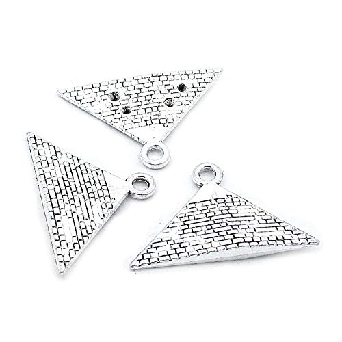70 Stück Antik-Silberton Schmuck Charms Handwerk Kunstherstellung Basteln Perlenbedarf Q0UA7S Ägypten Pyramide von 4044 Charms