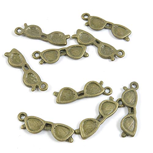 Schmuckanhänger 485905 Sonnenbrillen Sonnenbrillen zum Basteln von Kunstwerken antique bronze von 4044 Charms