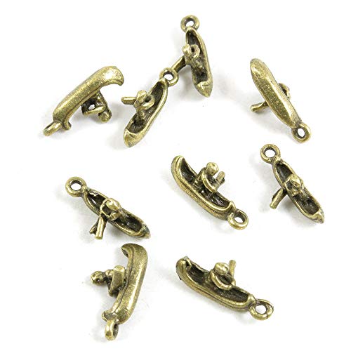 Schmuckanhänger E2DE1K antikes Bronzefarben für Bootfahren, Rudern, Kanu, Basteln, Basteln, Basteln, Perlen antique bronze von 4044 Charms