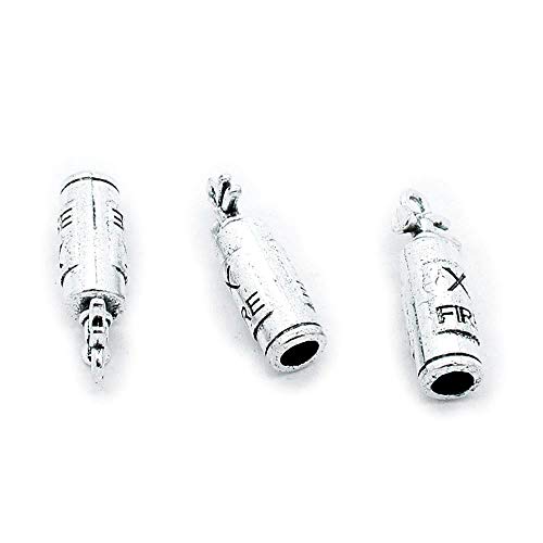 T8JV5P Feuerlöscher, Antik-Silber silberfarben antik-optik von 4044 Charms