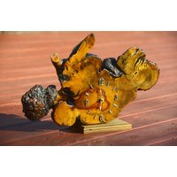 Wurzelholz Tischuhr Mid Century Modern Mcm Dekor | Funktioniert Nicht | Uhr 1960Er Jahre #o von 407LSTREET