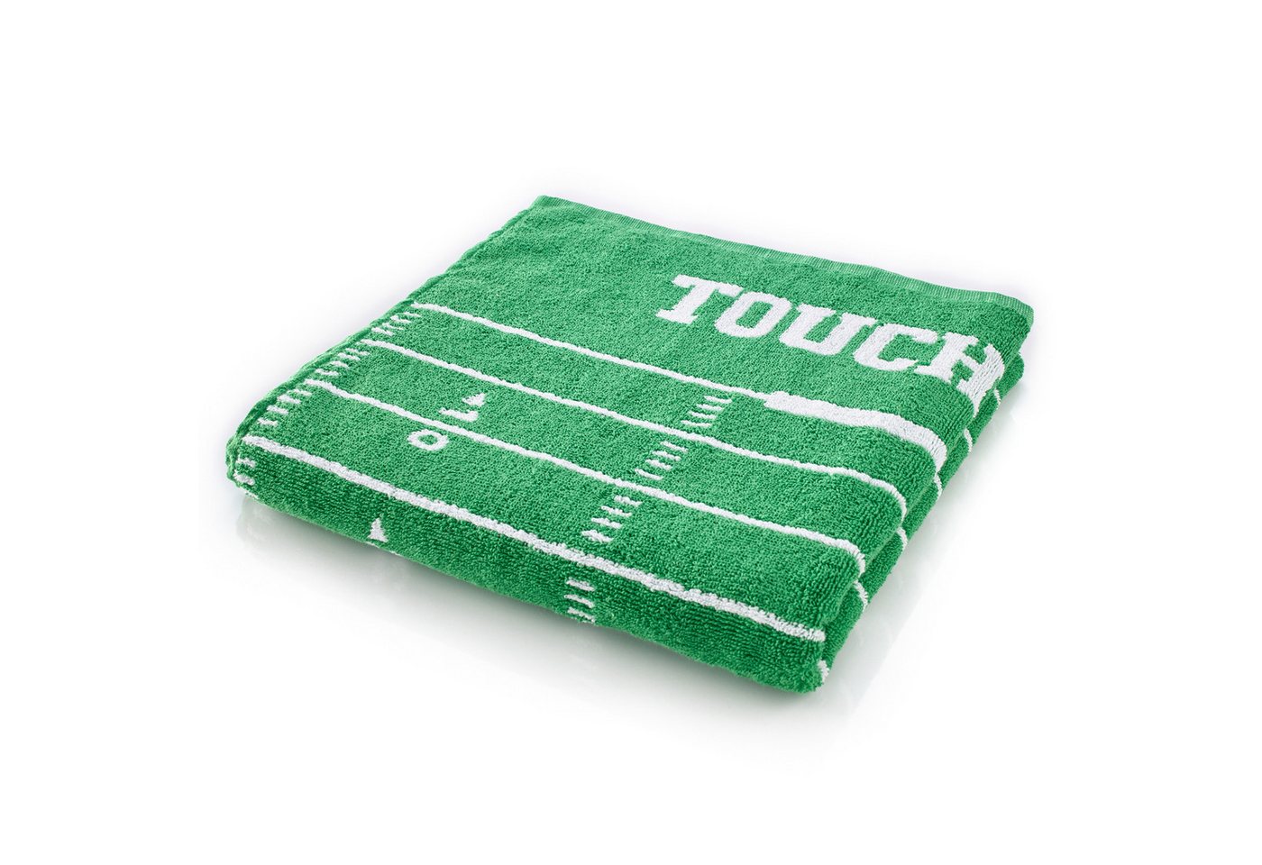 40YARDS Badetuch American Football Spielfeld Handtuch, Badetuch, Strandtuch, (1-St), 100% Baumwolle, Größe: 140 x 70 cm von 40YARDS