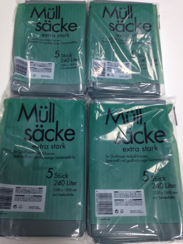 20 STÜCK ABFALLSÄCKE MÜLLBEUTEL 240L MÜLLSÄCKE EXTRA STARK MÜLLSACK ABFALL 20 STÜCK ABFALLSÄCKE MÜLLBEUTEL 240L MÜLLSÄCKE EXTRA STARK MÜLLSACK ABFALL von Unbekannt