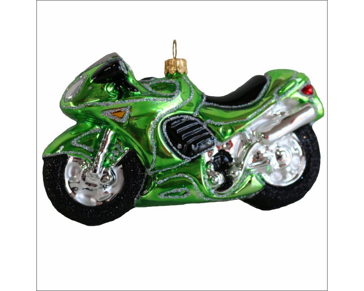 440s Christbaumschmuck 440s Christbaum-Hänger Motorrad grün (1-tlg) von 440s