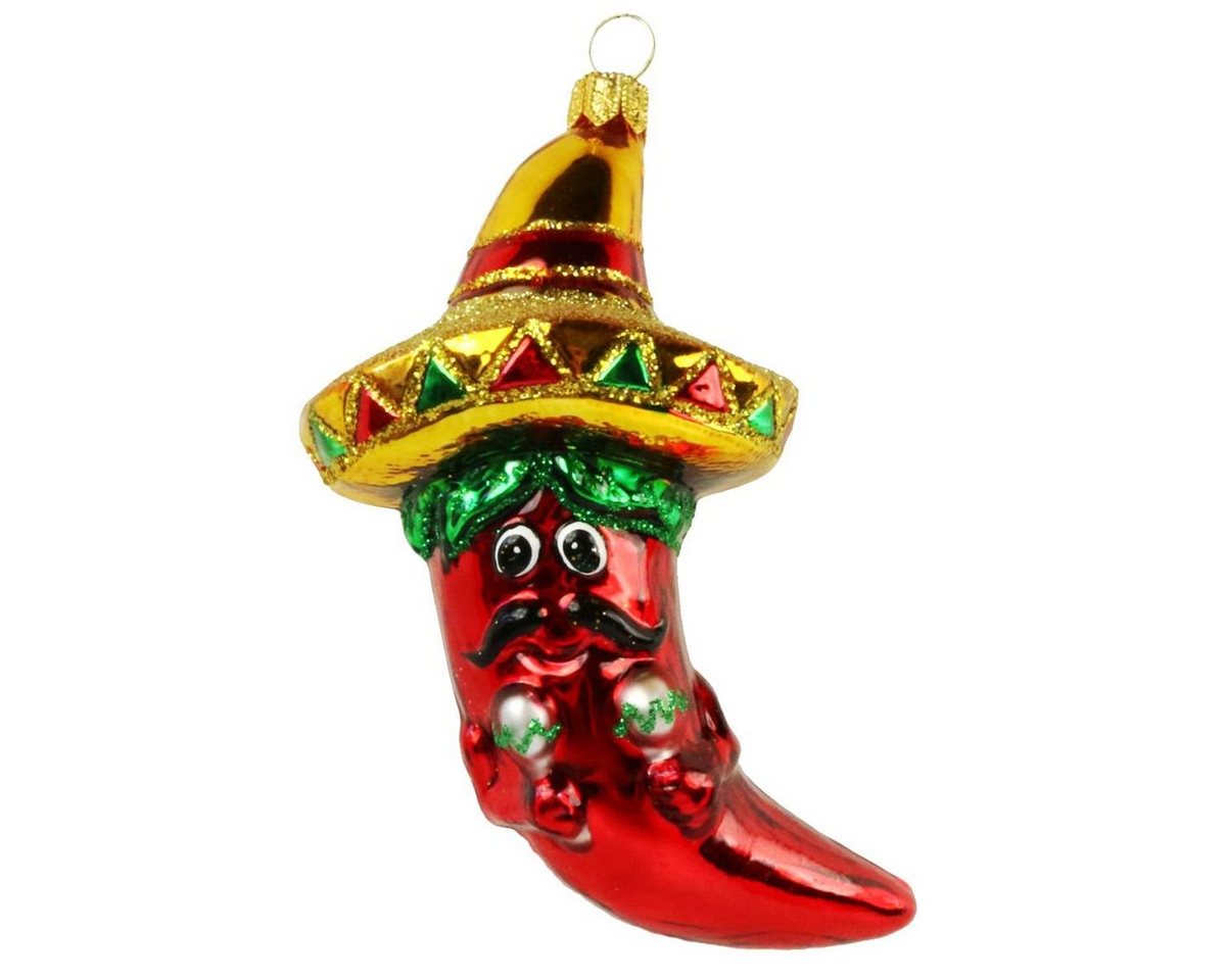 440s Christbaumschmuck 440s Glashänger Chili Schote mit Sombrero (1-tlg) von 440s