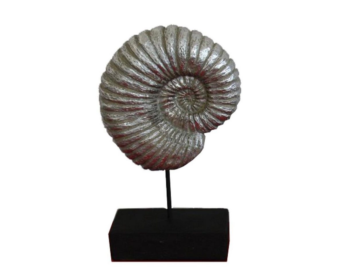440s Dekoobjekt 440s Tabletop Ammonit Hilda Polyresin, silberfarben, H ca.28.5cm von 440s