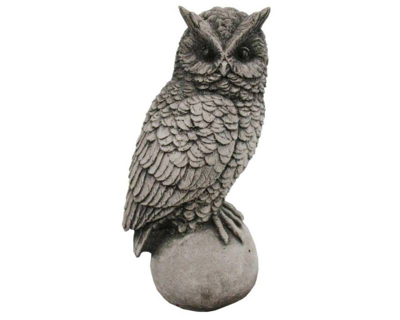 440s Gartenfigur 440s kleine Eule Antiksteinguss, H. ca. 19 cm, (Stück) von 440s