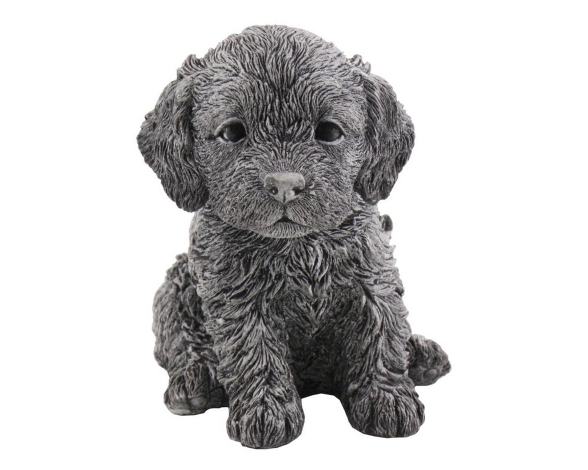 440s Gartenfigur 440s kleiner Cocker Spaniel Welpe sitzend Antiksteinguss, (Stück) 440s Gartenfigur 440s kleiner Cocker Spaniel Welpe sitzend Antiksteinguss, (Stück) von 440s