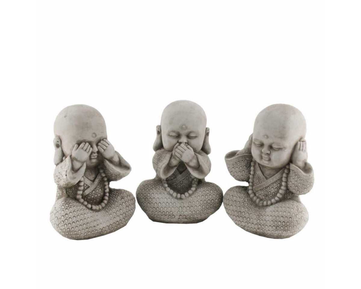 440s Gartenfigur 440s 3-er Set Buddhas nichts hören-sehen-sagen", (Set)" von 440s