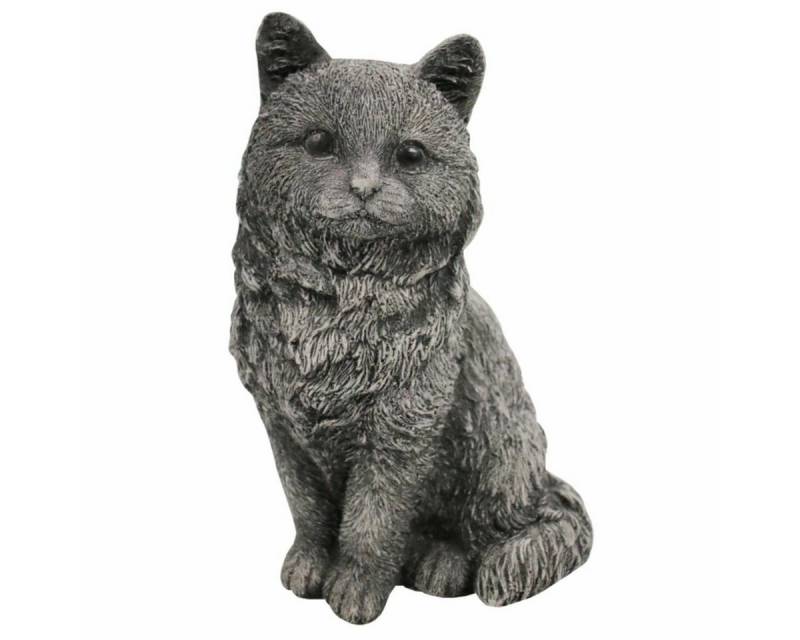 440s Gartenfigur 440s sitzende Katze Antiksteinguss H. ca. 26,5 cm, (Stück) von 440s