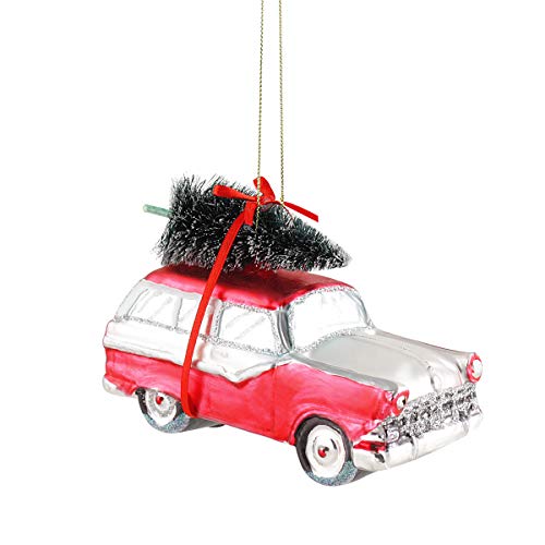 440s Gift Company Hänger Auto mit Weihnachtsbaum, rot-weiß | GC-12160 | 4030195666718 440s Gift Company Hänger Auto mit Weihnachtsbaum, rot-weiß | GC-12160 | 4030195666718 von 440s