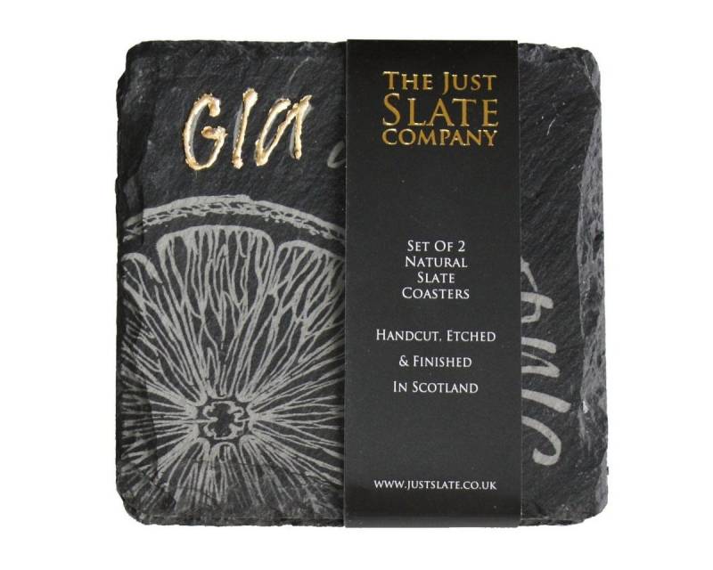 440s Glasuntersetzer Selbrae House 2-tlg Glas-Untersetzer-Set, Gin is my Tonic, Schiefer, Zubehör für Trinkgefäße, 2er Set, 2-tlg., Das Wort "Gin" ist blattvergoldet, Moosgummi-Unterseite 440s Glasuntersetzer Selbrae House 2-tlg Glas-Untersetzer-Set, Gin is my Tonic, Schiefer, Zubehör für Trinkgefäße, 2er Set, 2-tlg., Das Wort "Gin" ist blattvergoldet, Moosgummi-Unterseite von 440s