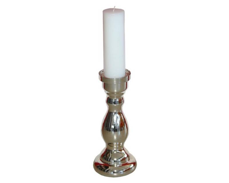 440s Kerzenhalter 440s Glas-Kerzenhalter weißgold-glänzend ca 22 cm H (Stück, 1 St) von 440s