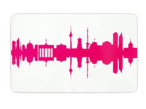 44spaces Original Berlin Frühstücksbrettchen Skyline in pink Design-Brett aus Melamin, spülmaschinenfest, 23,5x14,5cm 44spaces Original Berlin Frühstücksbrettchen Skyline in pink Design-Brett aus Melamin, spülmaschinenfest, 23,5x14,5cm von 44spaces