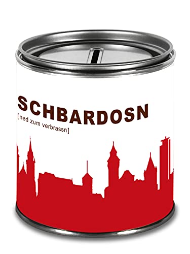 44spaces Spardose Nürnberg Schbardosn für Geldgeschenke - Witzige Geschenkdose Geld Scheine Schenken Geldgutschein Geld-Verpackung Trinkgeld Urlaubgeld Hochzeitsgeschenk von 44spaces