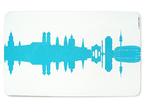 44spaces Original München Frühstücksbrettchen Skyline Design-Brett aus Melamin, spülmaschinenfest, 23,5x14,5cm 44spaces Original München Frühstücksbrettchen Skyline Design-Brett aus Melamin, spülmaschinenfest, 23,5x14,5cm von 44spaces