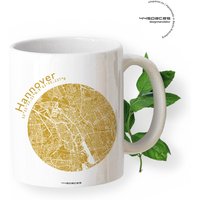 Hannover Stadtplan Tasse Becher, Persönliche Stadttasse Henkelbecher Trend-Geschenk Dekor Souvenir Für Globetrotter - 8 Farben, 30+ Städte von 44spaces