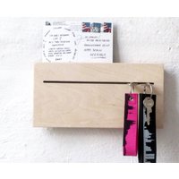 Schlüsselbrett Aus Holz Mit Briefablage - Modernes Design Schlüssel Aufbewahrung Wanddekoration Stabil Und Hochwertig 44Spaces von 44spaces