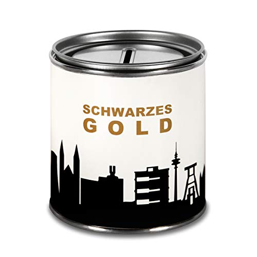 44spaces Spardose Ruhrpott SCHWARZES Gold Geldgeschenke - Witzige Geschenkdose Geld Scheine Schenken Geldgutschein Geld-Verpackung Kohle Trinkgeld Urlaubgeld Hochzeitsgeschenk 44spaces Spardose Ruhrpott SCHWARZES Gold Geldgeschenke - Witzige Geschenkdose Geld Scheine Schenken Geldgutschein Geld-Verpackung Kohle Trinkgeld Urlaubgeld Hochzeitsgeschenk von 44spaces