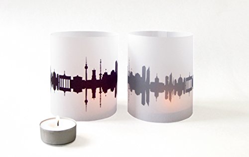 Windlicht-Schirme: City Shade, Berliner Skyline von 44spaces