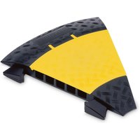 Defender® by Adam Hall Kabelbrücke MIDI 45°-Biegung, mit Verbindern, 5 Kanäle, schwarz/gelb von Jungheinrich PROFISHOP