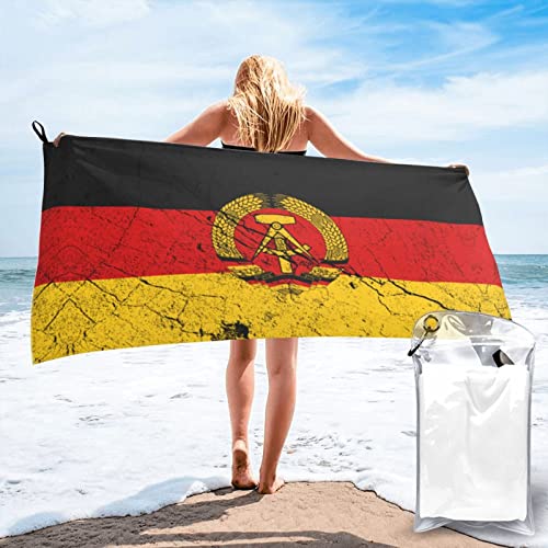 452 Sandfreiem Handtuch Flagge Der DDR-Textur-Effekt Badehandtuch Sandfreie Campinghandtuch Pflegeleicht Badetuch Für Reisen Outdoor Sauna 70x140cm von 452
