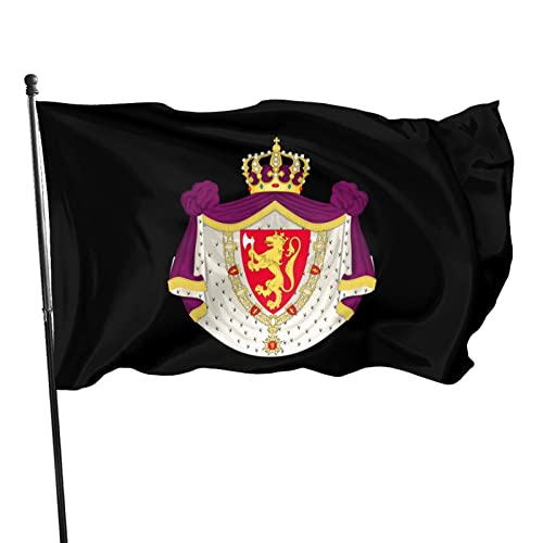 Flaggen Größeres Königliches Wappen Der Norwegischen Flagge Hanging Flag Wetterfeste Fahnenkette Flaggen Personalisierte Fahnen Für Hof Haus Feiertage 90X150Cm von 452