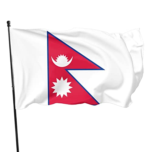 Garten Flagge Nepal-Flagge Fahnen Premium Fahne Doppelt Genäht Haus Hof Flagge Für Paraden Außenbereich Restaurants 90X150Cm von 452