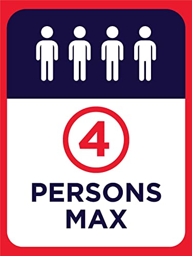 Warnschild 4 Personen Max Personalisierte Gefahrenhinweis Retro Metall Schilder 20X30Cm, Infoschild von 452