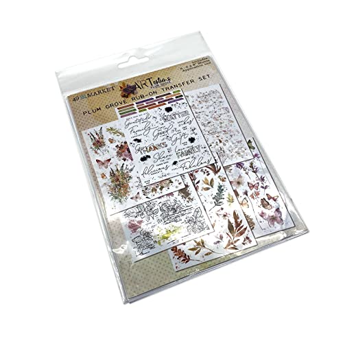 ARToptions Plum Grove Rub-Ons 6"X8" 6/Sheets- ARToptions Plum Grove Rub-Ons 6"X8" 6/Sheets- von 49 and Market