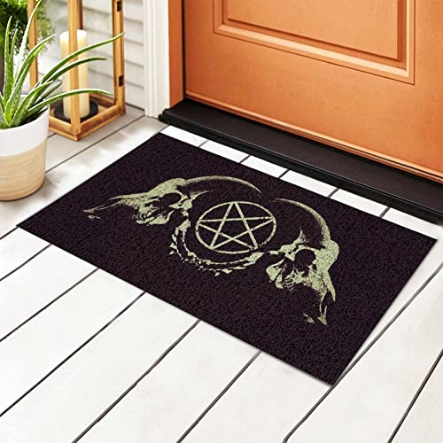 494 Einstiegsteppich 40X60cm Satanische Okkulte Satan Wiccan Art Fußmatte Rubber Bottom Seite Fußmatte Novelty Schuhabtreter Für Außenbereich, Einzugsgeschenke, Küche von 494