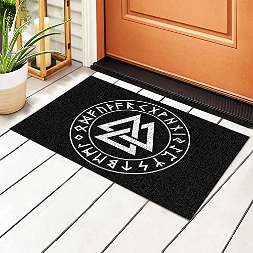 494 Fußabstreifer 40X60cm Vikings Nordische Mythologie Pagan Asatru Magische Rune Fussmatte Weiche Küchenmatte Novelty Doormat Für Einzugsgeschenke, Küche, Deko von 494