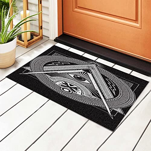 494 Fussabtreter 40X60cm Logo Der Freimaurer-Freimaurerloge Door Mat Weiche Dirty Fußmatte Feuchtigkeitsaufnahme Fußabstreifer Für Einzugsgeschenke, Deko, Wohnzimmer von 494