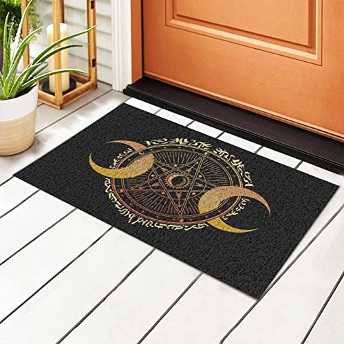 494 Indoor Fußmatte 40X60cm Pentagramm Der Dreifachen Göttin Von The Wiccan Küchenmatte Novelty Seite Fußmatte Feuchtigkeitsaufnahme Doormat Für Innenbereich, Deko, Schlafzimmer von 494