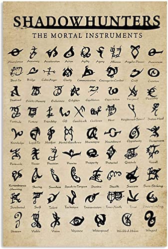 Retro Schilder Shadowhunters Symbols Poster Die Sterblichen Instrumente Eisenmalerei Vintage Metall-Blechschilder Lustiges Metall Wandschild Für Home, Café, Küche 30x40cm Retro Schilder Shadowhunters Symbols Poster Die Sterblichen Instrumente Eisenmalerei Vintage Metall-Blechschilder Lustiges Metall Wandschild Für Home, Café, Küche 30x40cm von 494