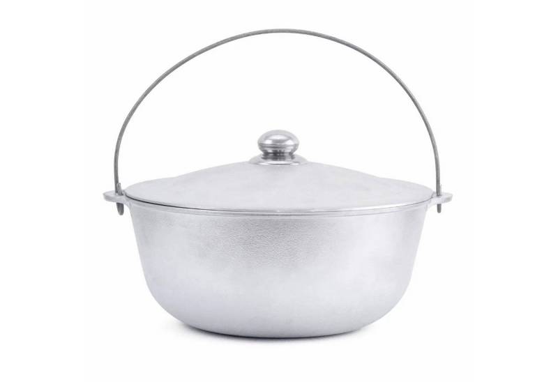 4BIG.fun Kochtopf Aluminium Kasan 6 L mit Bügel und Deckel Tatarskij, (Asien Topf Tatarskij / Bügel und Deckel) von 4BIG.fun