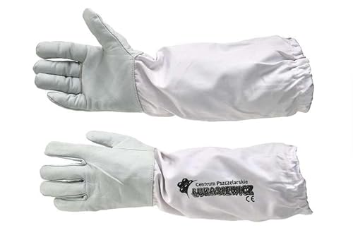 4BEE Imkerhandschuhe – Lederhandschuhe mit Stulpen – Imkerkleidung – Imkereibedarf – Bienenzucht – Weiche Lederhandschuhe bis zum Ellbogen - Größe 10 4BEE Imkerhandschuhe – Lederhandschuhe mit Stulpen – Imkerkleidung – Imkereibedarf – Bienenzucht – Weiche Lederhandschuhe bis zum Ellbogen - Größe 10 von 4Bee