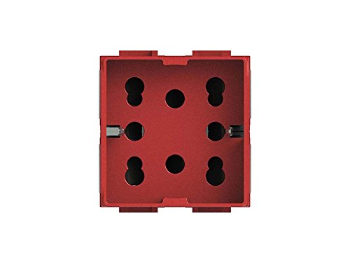 4Box 4B.LR.H21 Stecker MULTISTANDARD 1 Schuko oder 2 Bypass Kompatibel mit Btcino Livinglight, 250 V, rot 4Box 4B.LR.H21 Stecker MULTISTANDARD 1 Schuko oder 2 Bypass Kompatibel mit Btcino Livinglight, 250 V, rot von 4Box