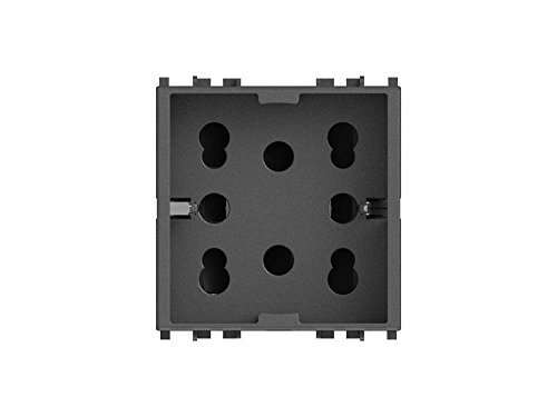 4Box 4B.V19.H21 Multistandard Steckdose 1 Schuko oder 2 Zweipass Kompatibel mit Vimar Arkè, grau 4Box 4B.V19.H21 Multistandard Steckdose 1 Schuko oder 2 Zweipass Kompatibel mit Vimar Arkè, grau von 4Box