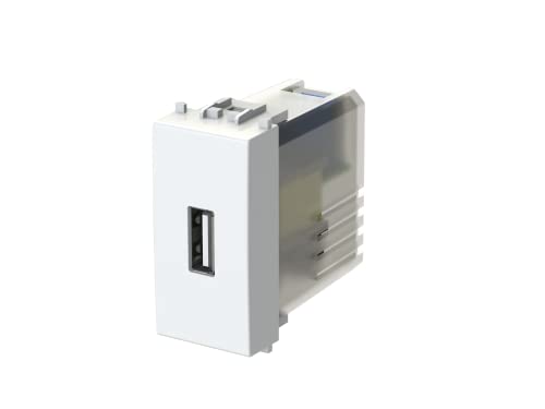 4Box 4b.v14.USB Ladegerät USB 2.1 Ampere Kompatibel mit VIMAR Plana, 250 V, weiß von 4Box