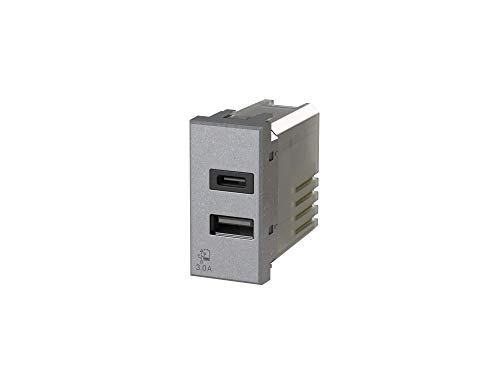 USB3.0 Netzteil für Bticino Axolute Tech 3 Ampere 2 Ausgänge auf Einzelmodul Typ A und Typ C USB3.0 Netzteil für Bticino Axolute Tech 3 Ampere 2 Ausgänge auf Einzelmodul Typ A und Typ C von 4Box